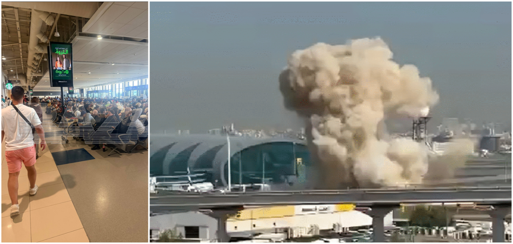 Десятки россиян застряли в аэропорту Дубая после атаки дронов