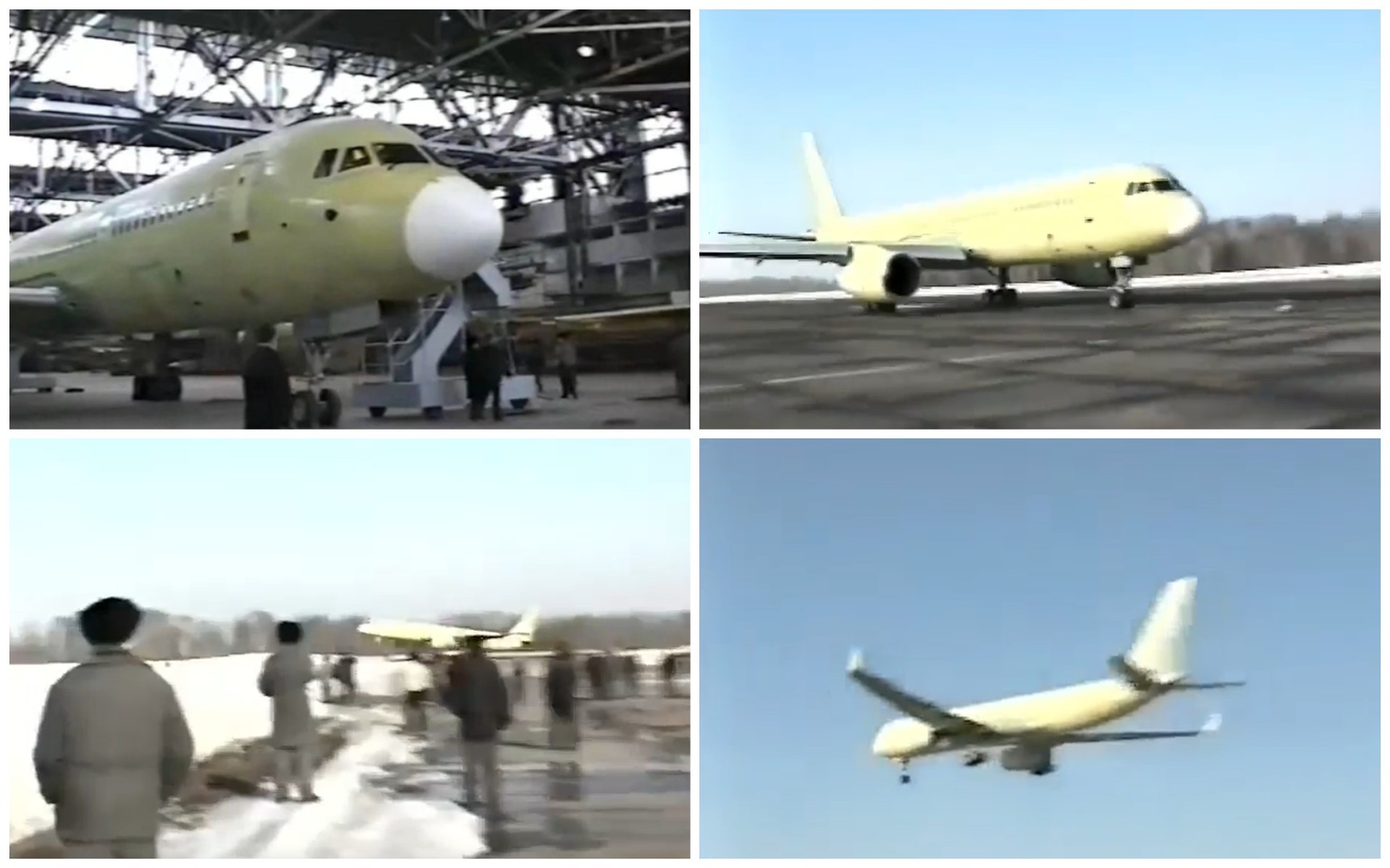 Опубликованы кадры первого полёта Ту-214, который сейчас собирают в Казани