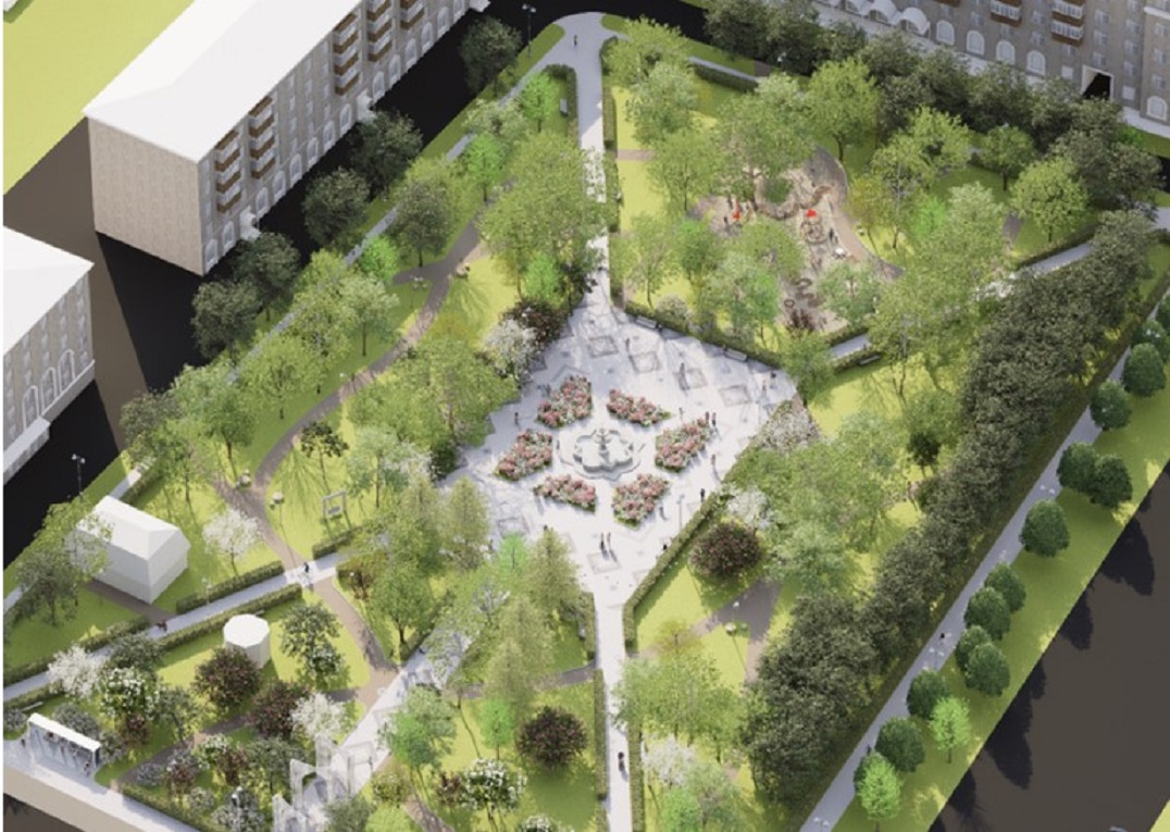 В сквере «Тебриз» в Казани появятся пешеходные дорожки, освещение и зоны отдыха