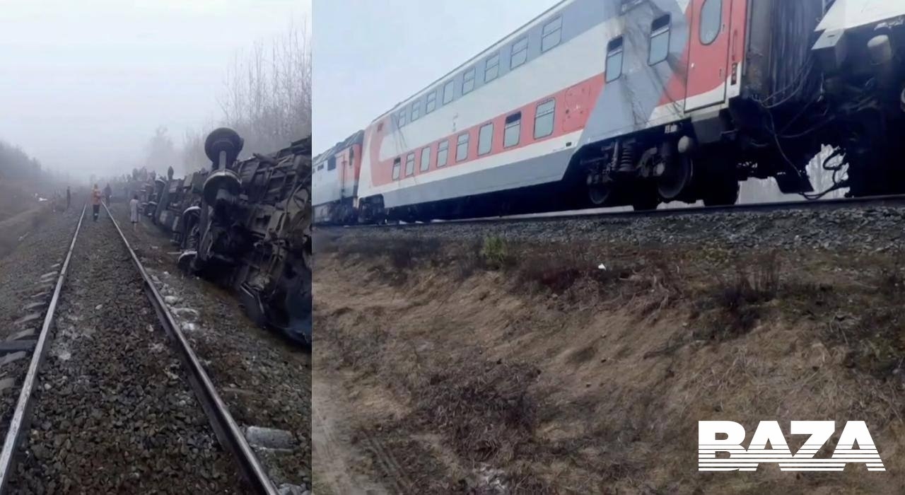 При сходе семи вагонов поезда под Ульяновском пострадали десятки человек