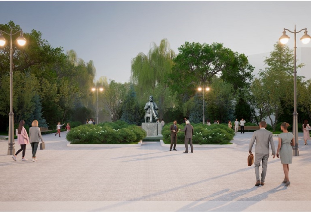 Как изменится площадь перед памятником Бутлерову в Казани