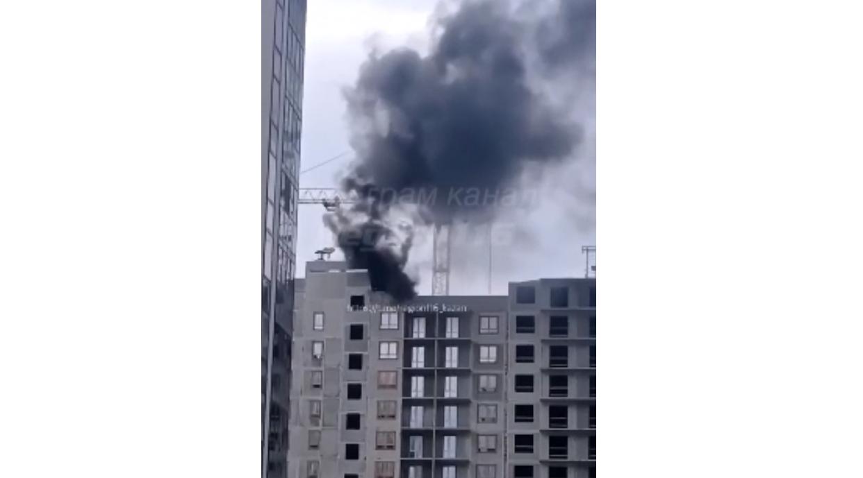 Подтвердился пожар в строящейся многоэтажке в «Салават Купере»