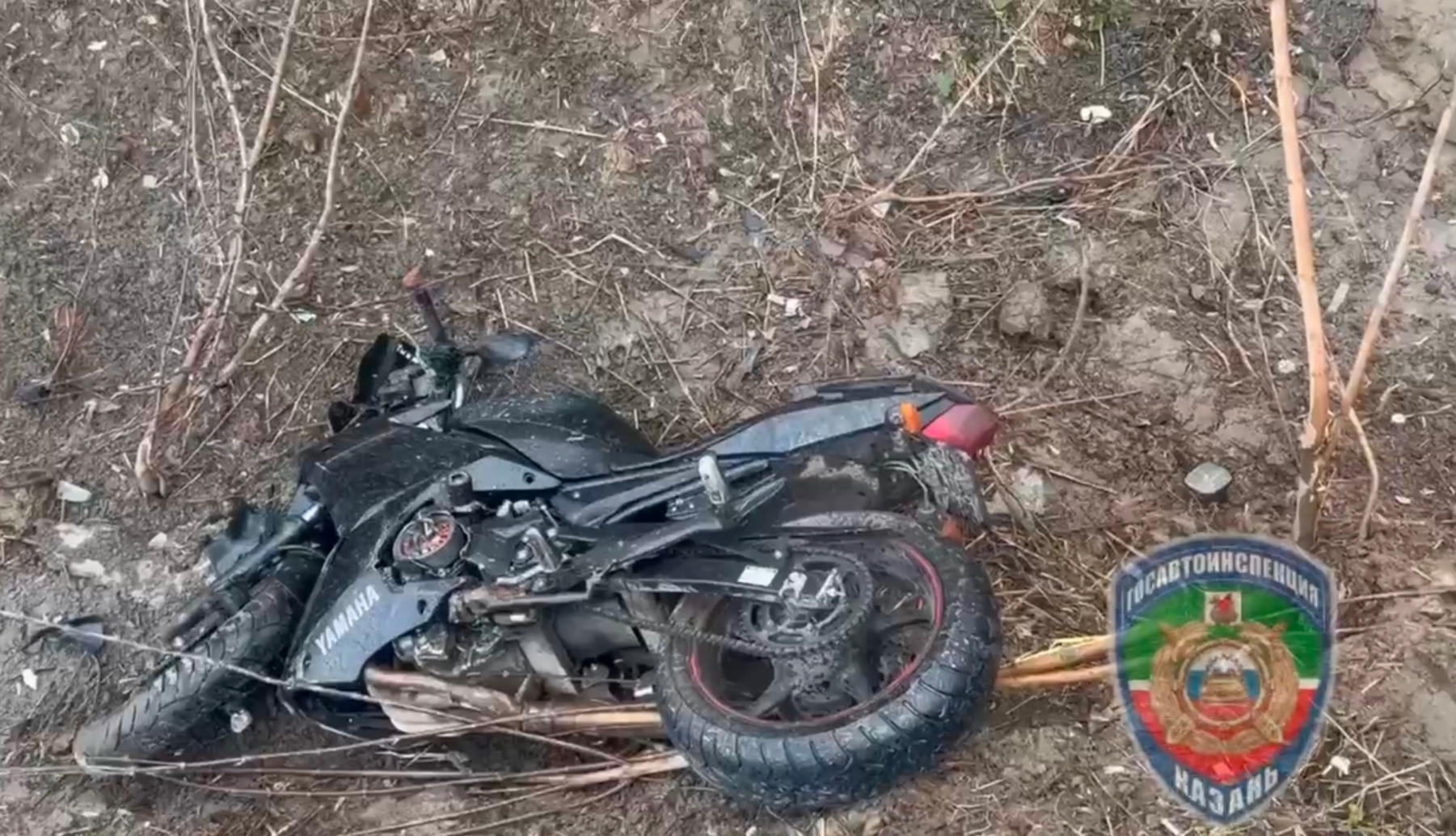 Хендай Солярис влетел в мотоцикл в Казани