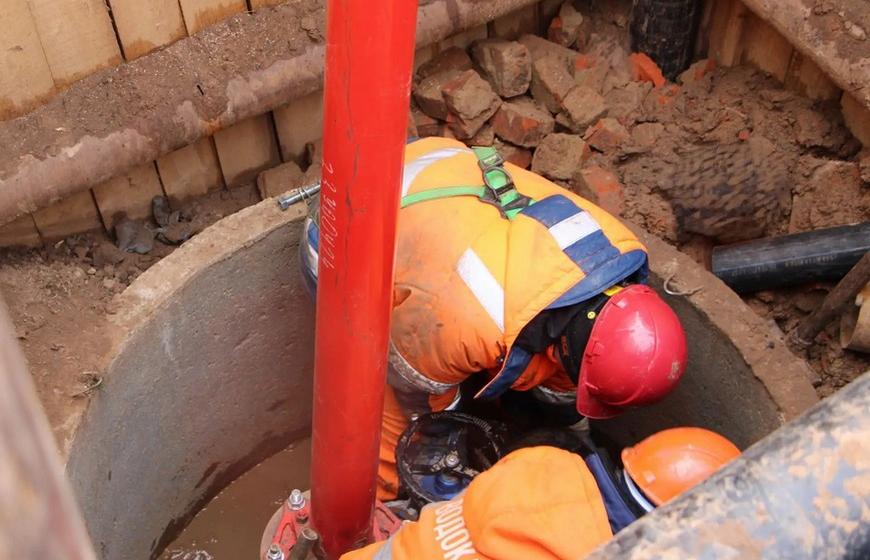 Водопровод на Сибирском тракте у онкодиспансера обновили в Казани