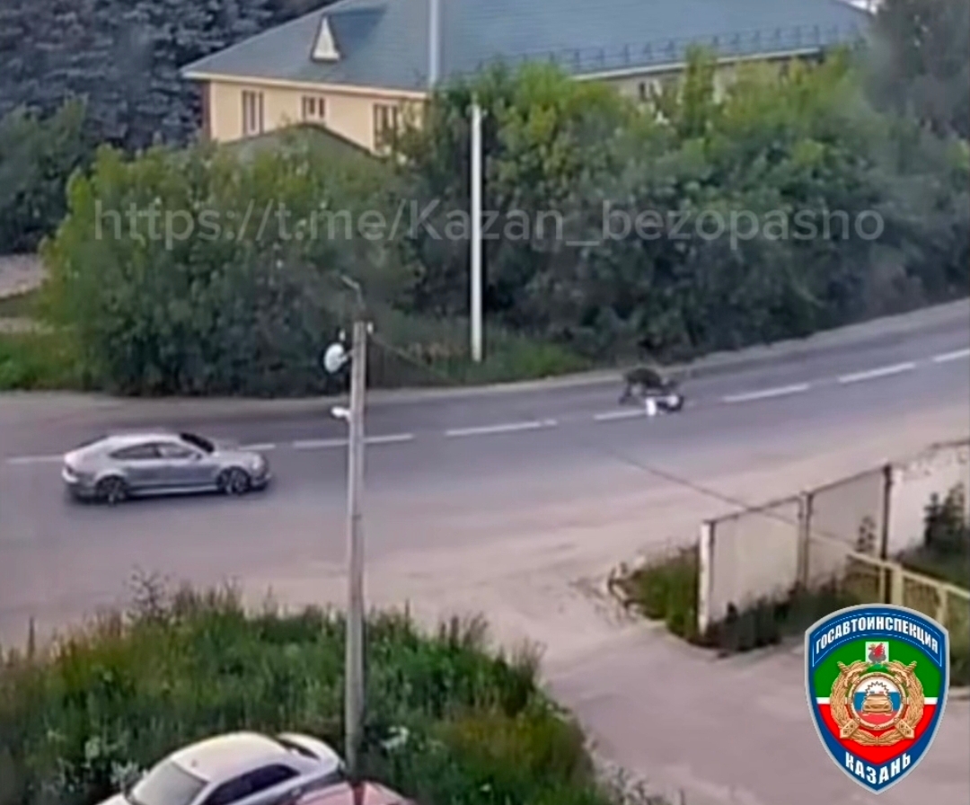 Мотоциклист скончался после ДТП с Audi в Казани