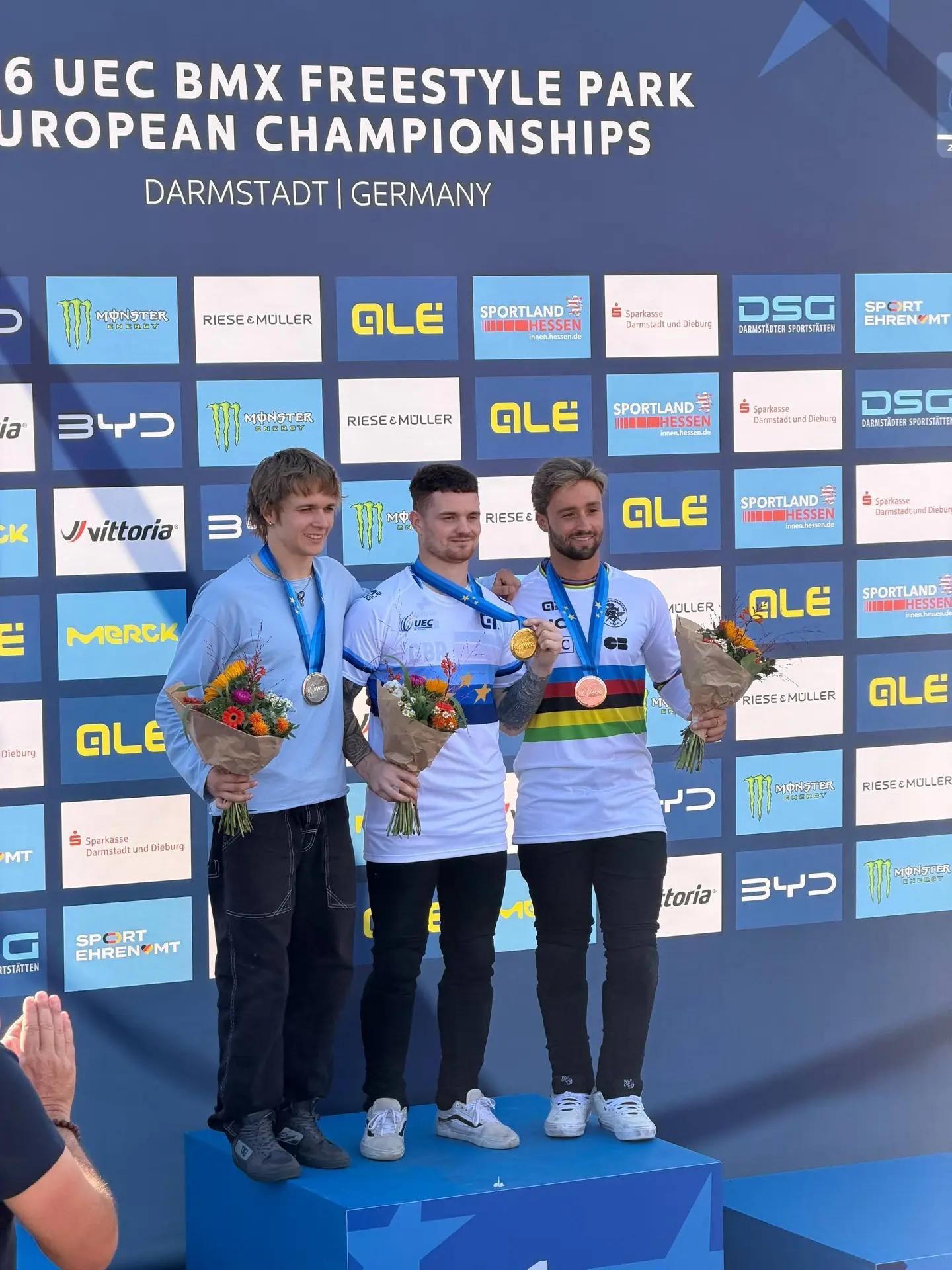 Любишкин взял серебро чемпионата Европы по BMX-фристайлу