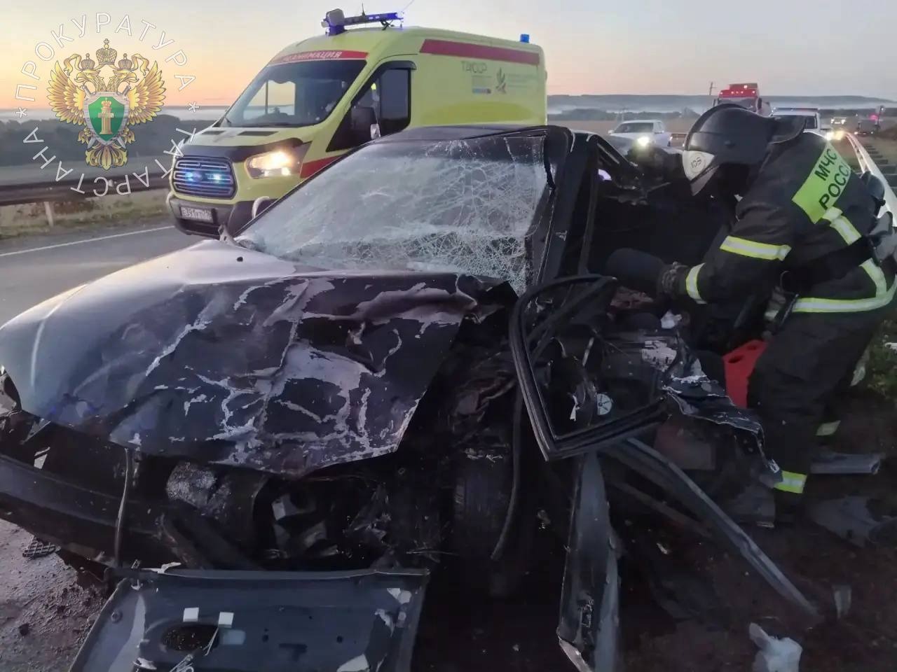 В Бавлинском районе в лобовом столкновении погибли два подростка