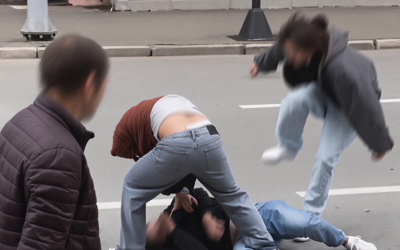 У бара на Профсоюзной в Казани произошла массовая драка
