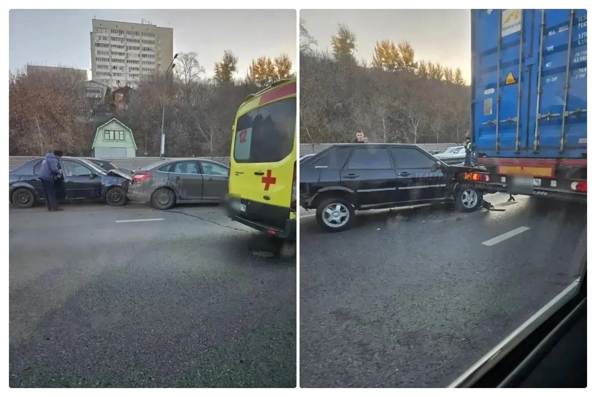 В ДТП с пятью авто на проспекте Универсиады в Казани пострадал ребенок